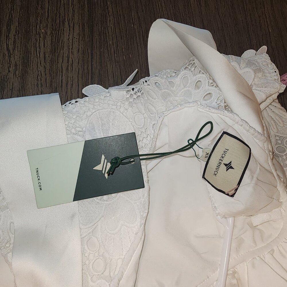 Tuckernuck Blanc Guipure Lace Blythe Dress NWT XS - Picture 7 of 9